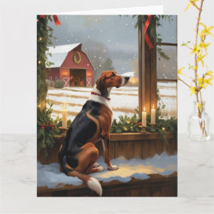 American English Foxhound Ljus Helgdag Kort