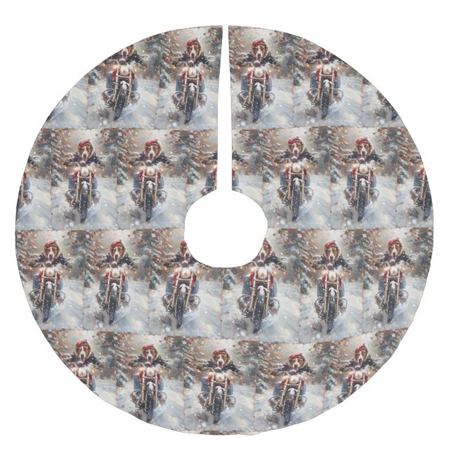 American English Foxhound Riding Bike jul Julgransmatta Borstad Polyester (Framsidan)