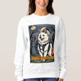 American Eskimo Dog Happy Howloween T Shirt