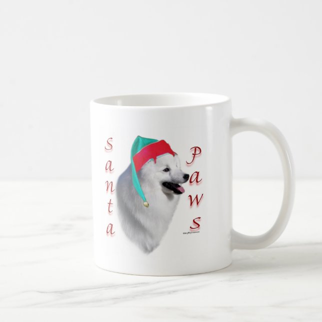 American Eskimo Dog Santa Paws Kaffemugg (Höger)