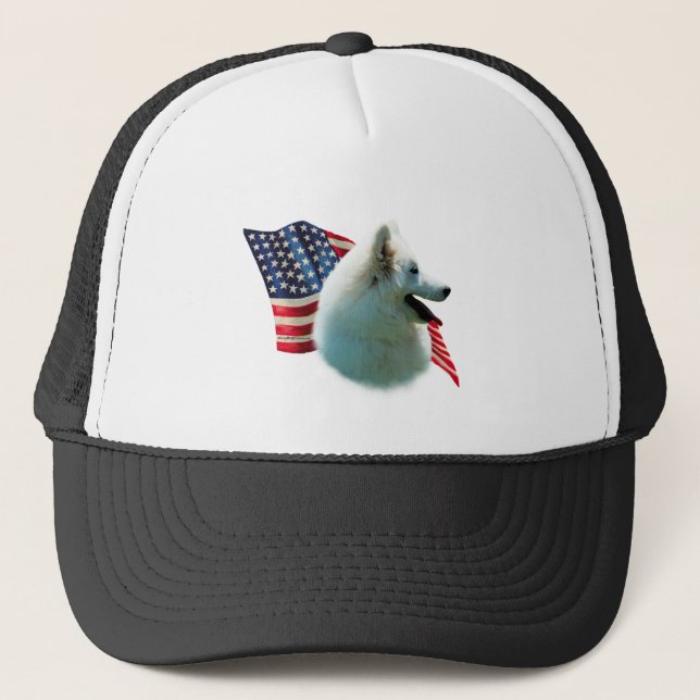 American Eskimo Flagga Keps (Framsida)