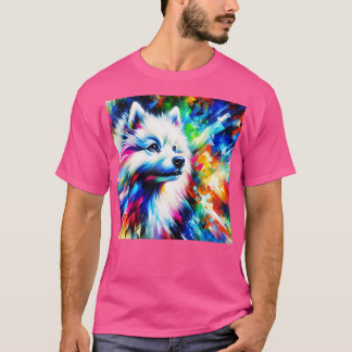 American Eskimo Hund Art T Shirt
