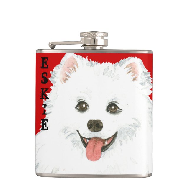 American Eskimo Hund Block Fickplunta (Framsidan)