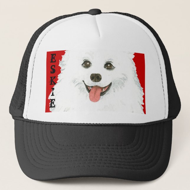 American Eskimo Hund Block Keps (Framsida)