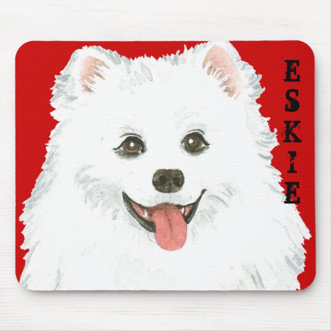 American Eskimo Hund Block Musmatta (Framsidan)