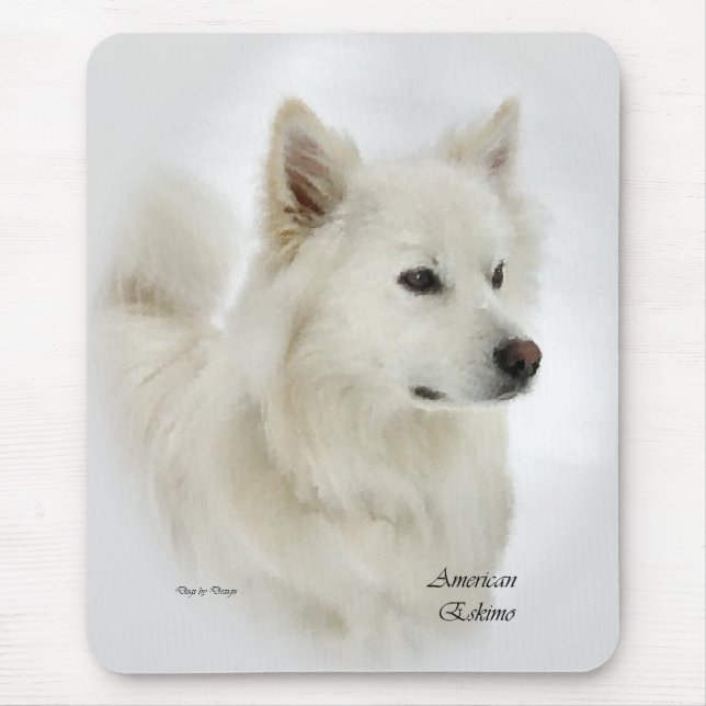 American Eskimo Hund Gifts Musmatta (Framsidan)