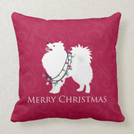 American Eskimo Hund God jul Design Kudde