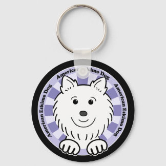 American Eskimo Hund Nyckelring