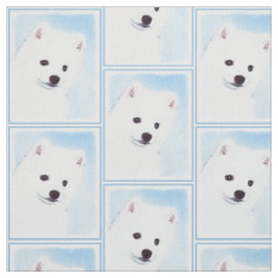 American Eskimo Hund Painting - Original Hund Art Tyg