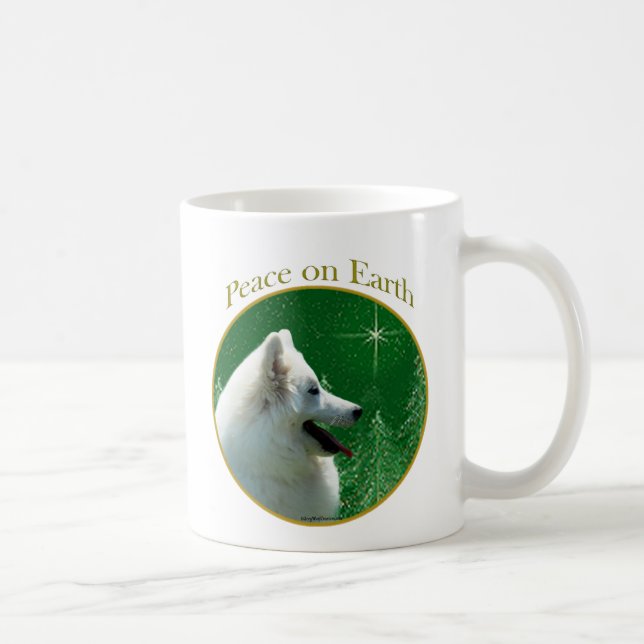 American Eskimo Hund Peace Kaffemugg (Höger)