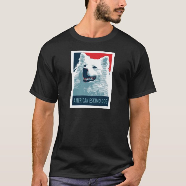 American Eskimo Hund Policy Hope Parody Tee Shirt (Framsida)