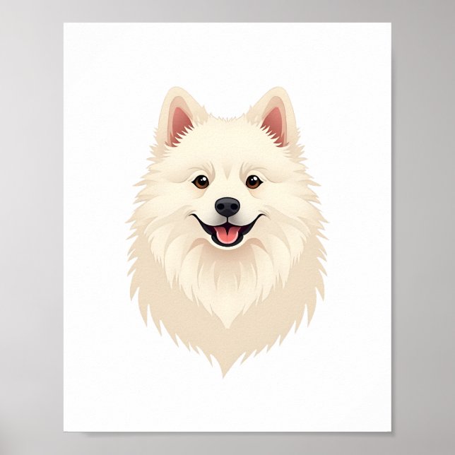 American Eskimo Hund Poster (Framsidan)