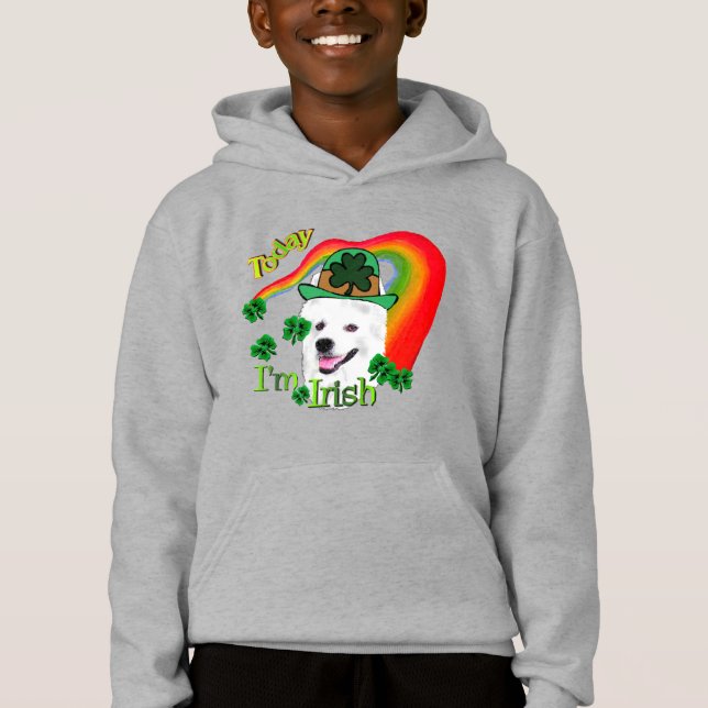 American Eskimo Hund St Patricks T Shirt (Framsida)