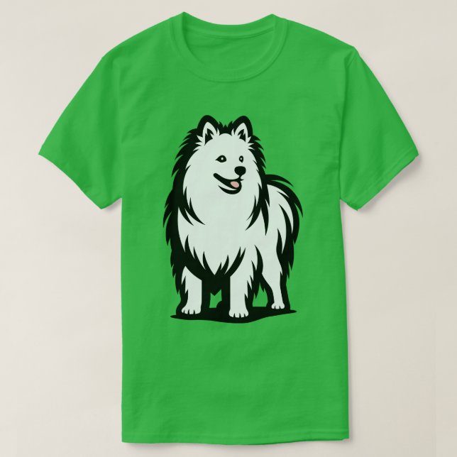 American Eskimo Hund T Shirt (Design framsida)