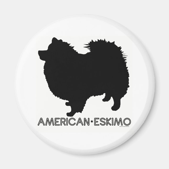American Eskimo Magnet (Framsidan)