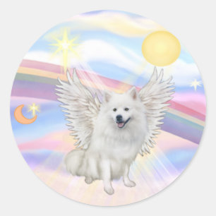 American Eskimo Spitz Runt Klistermärke