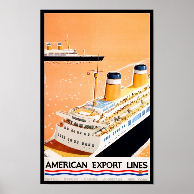 American Export Linjer Poster (Framsidan)