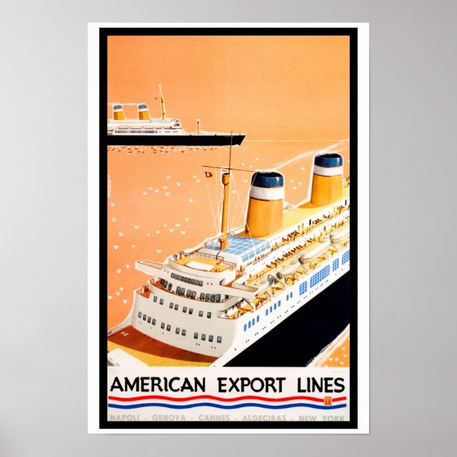 American Export Linjer Poster (Framsidan)