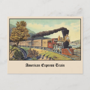 American Express Tåg Vintage vykort