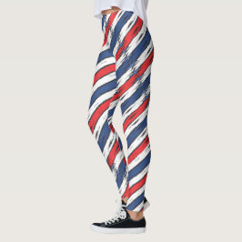 American Family Patriotic Summer Helgdagars Leggin Leggings