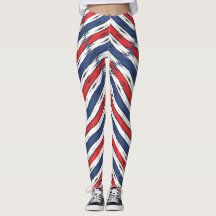 American Family Patriotic Summer Helgdagars Leggin