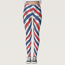 American Family Patriotic Summer Helgdagars Leggin Leggings