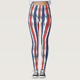 American Family Patriotic Summer Helgdagars Leggings
