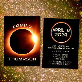 American Family Total Solförmörkelse 8 april 2024 Inbjudningar