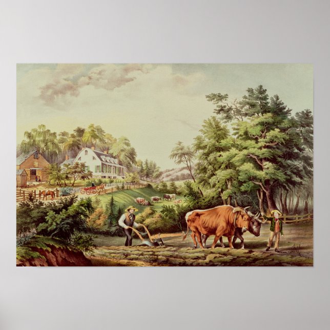 American Farm Scenes Poster (Framsidan)