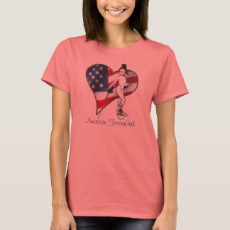 American FencerGrrl - USAHeart Tee