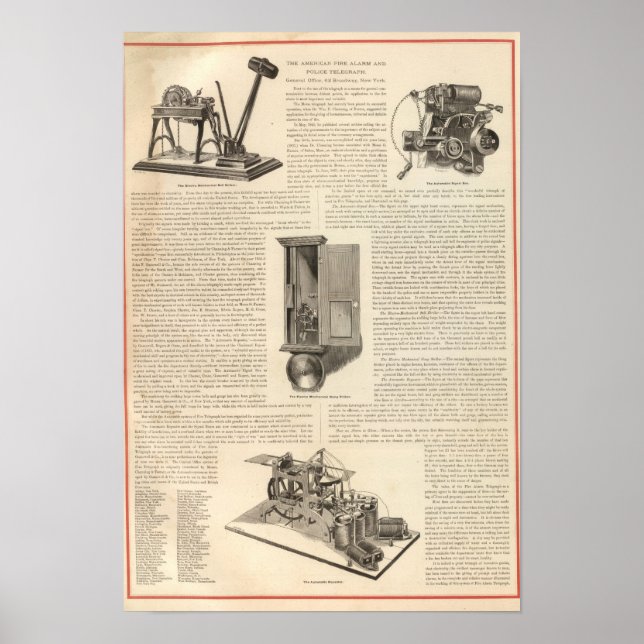 American Fire Alarm and Police Telegraph Poster (Framsidan)