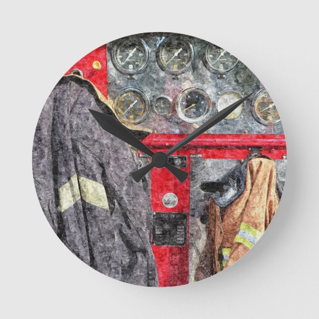 American Fire Lastbil Rund Klocka (Framsida)