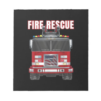 American Fire Rädding Firefighter Department Lastb Anteckningsblock