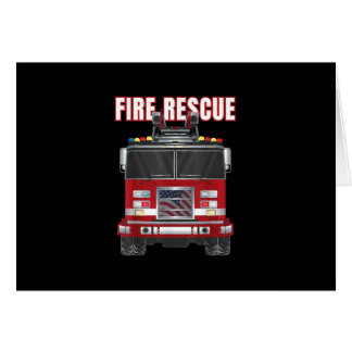 American Fire Rädding Firefighter Department Lastb Hälsningskort