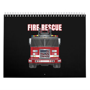 American Fire Rädding Firefighter Department Lastb Kalender