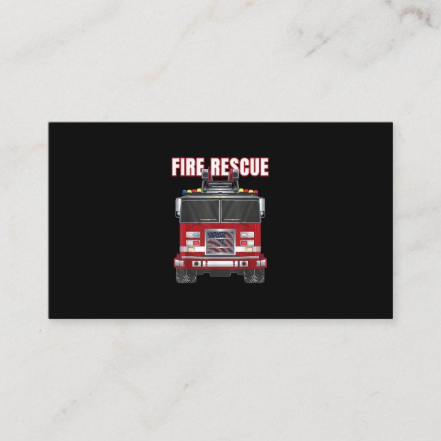 American Fire Rädding Firefighter Department Lastb Rabattkort (Framsida)