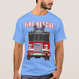 American Fire Rädding Firefighter Department Lastb T Shirt