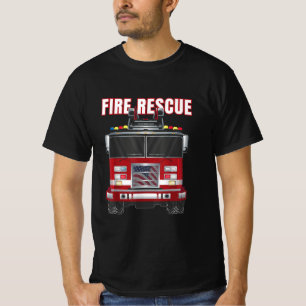 American Fire Rädding Firefighter Department Lastb T Shirt