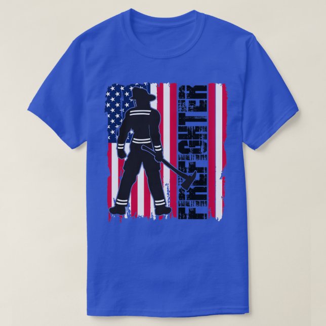 American Firefighter 1 T Shirt (Design framsida)