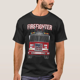 American Firefighter Boys Fire Department Lastbil  T Shirt