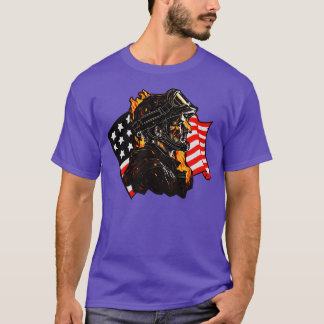 American Firefighter USA Fire Department T Shirt
