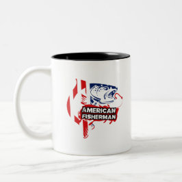 American fisherman Två-Tonad mugg