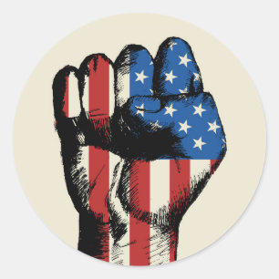American Fist Runt Klistermärke