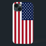 American Flag<br><div class="desc">A patriotic red,  white and blue stars and stripes old glory USA FLAG design iPhone  5 Case</div>