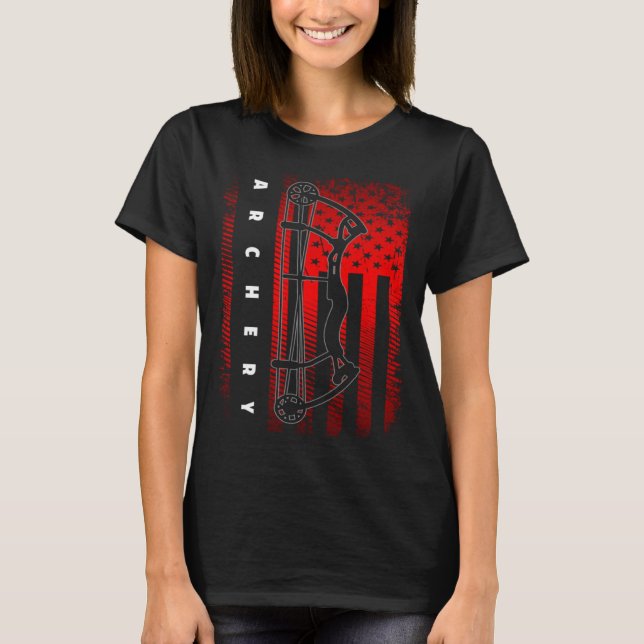 American Flag Archery T Shirt (Framsida)