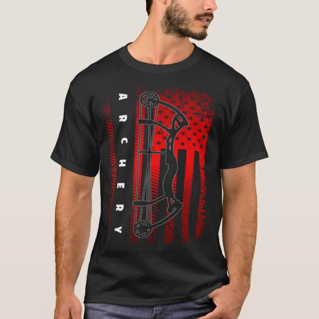 American Flag Archery T Shirt (Framsida)