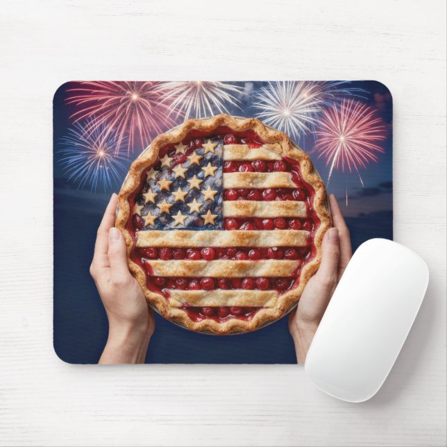 American Flag Cherry Pie Musmatta (Med mus)