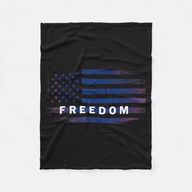 American Flag Dom  Fleecefilt (Framsidan)