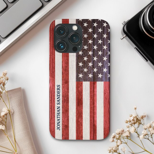 American Flag Engraved on Bamboo Wood (Skapare uppladdad)