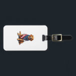 American Flag Golden Retriever Engraved Dog Lover  Bagagebricka<br><div class="desc">American Flag Golden Retriever Engraved Dog Lover Tee 4</div>